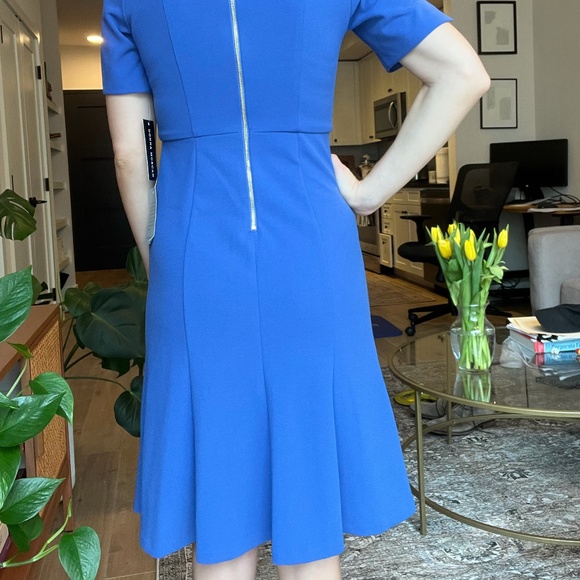 Donna Morgan Blue Work Dress - Picture 3 of 3